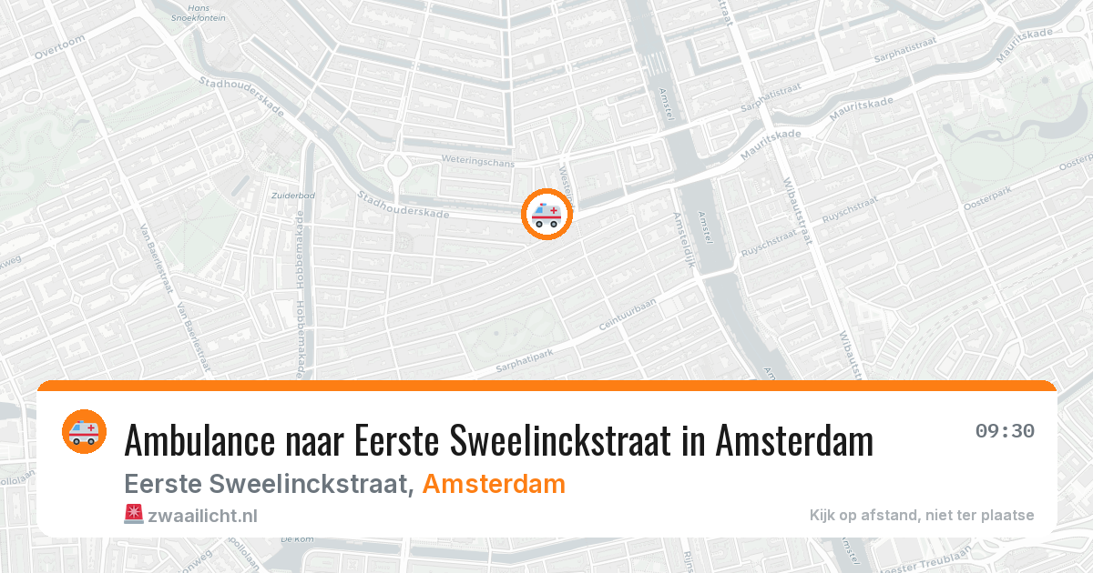 Ambulance naar Eerste Sweelinckstraat in Amsterdam — 29 jan 2026