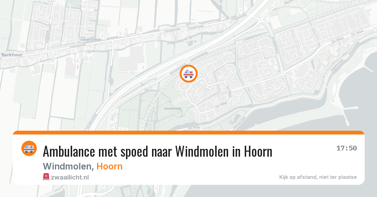 Ambulance met spoed naar Windmolen in Hoorn — 28 jun 2026