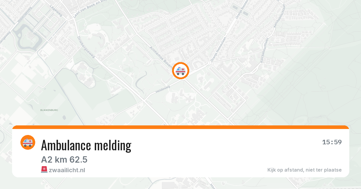 Ambulance melding — 29 jan 2026