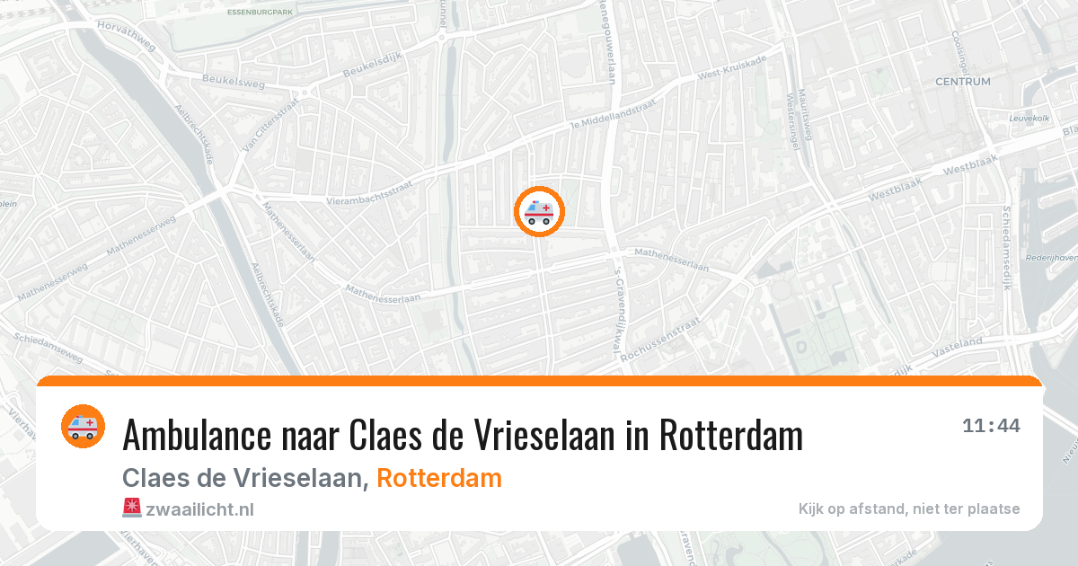 Ambulance naar Claes de Vrieselaan in Rotterdam — 30 jan 2026