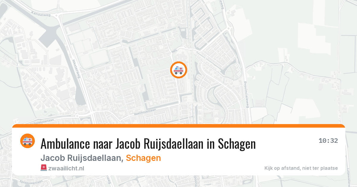 Ambulance naar Jacob Ruijsdaellaan in Schagen — 7 apr 2026