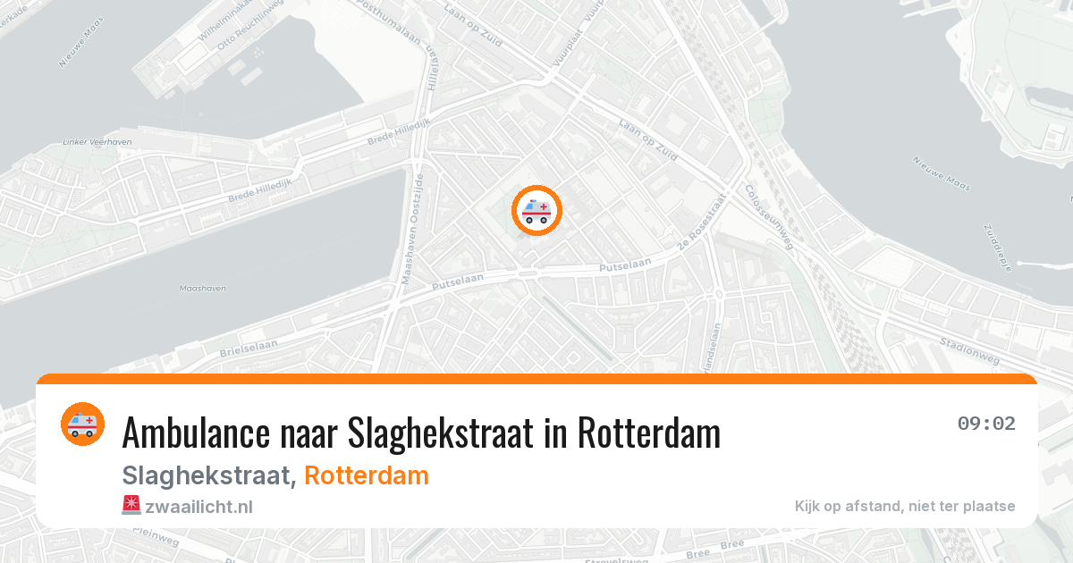 Ambulance naar Slaghekstraat in Rotterdam — 1 apr 2026