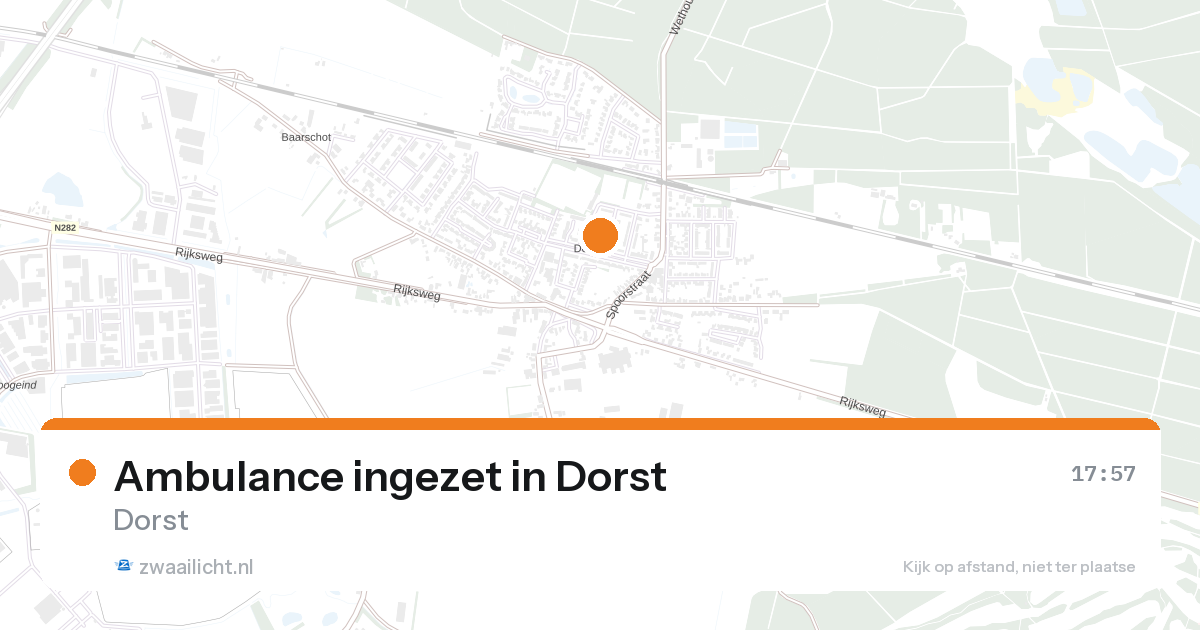 Ambulance ingezet in Dorst — 28 jun 2026