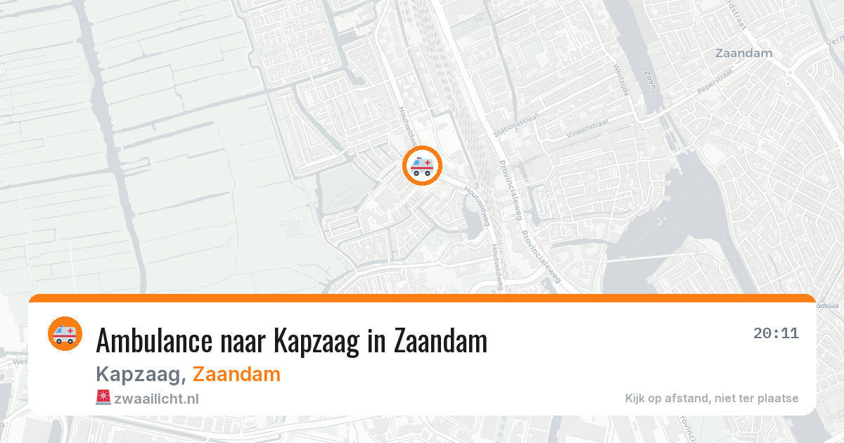 Ambulance naar Kapzaag in Zaandam — 1 jul 2026