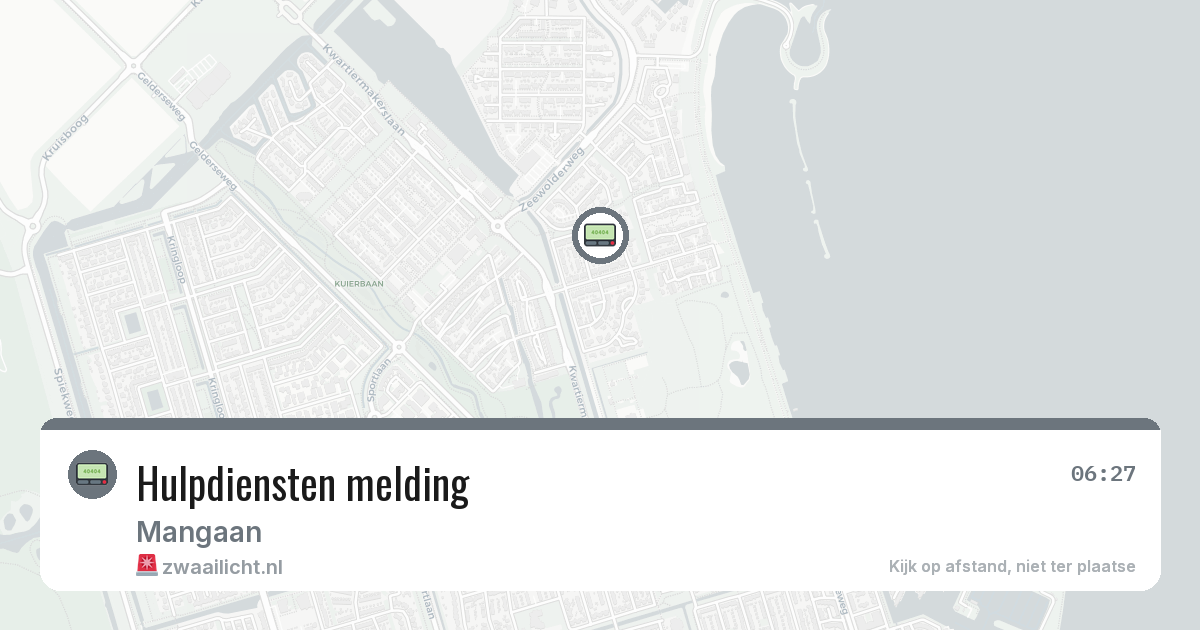 Hulpdiensten melding — 9 feb 2026