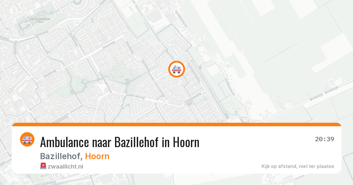 Ambulance naar Bazillehof in Hoorn — 5 jun 2026