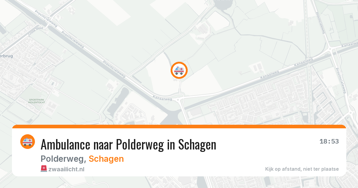 Ambulance naar Polderweg in Schagen — 14 jul 2026