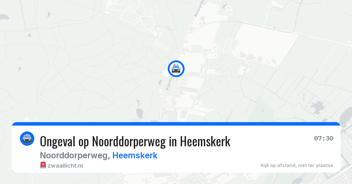 Ongeval op Noorddorperweg in Heemskerk — 22 jul 2026