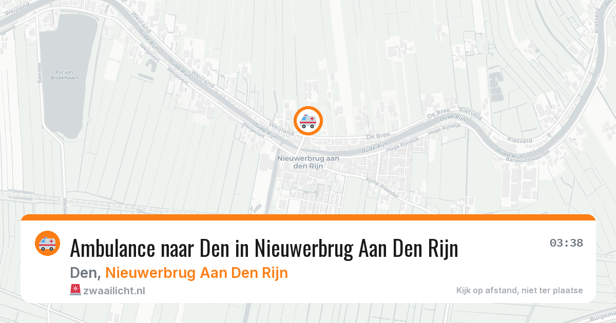 Ambulance naar Den in Nieuwerbrug Aan Den Rijn — 23 feb 2026