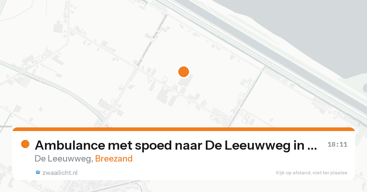 Ambulance met spoed naar De Leeuwweg in Breezand — 6 jun 2026