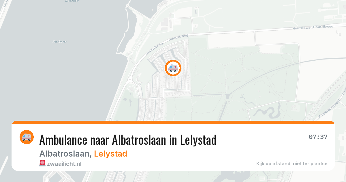 Ambulance naar Albatroslaan in Lelystad — 1 apr 2026