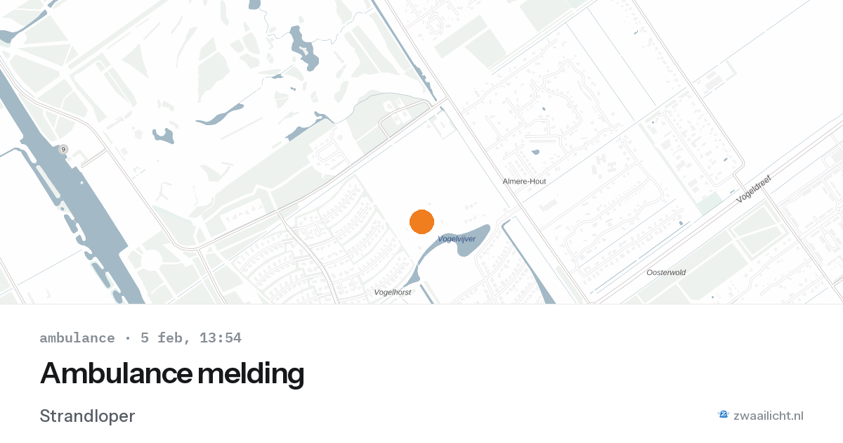 Ambulance melding — 5 feb 2026