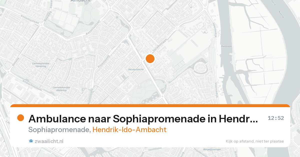 Ambulance naar Sophiapromenade in Hendrik-Ido-Ambacht — 31 jan 2026