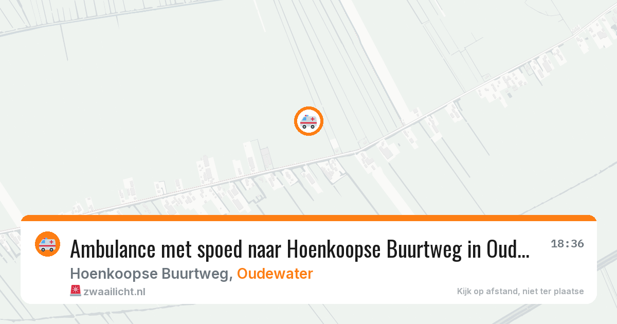 Ambulance met spoed naar Hoenkoopse Buurtweg in Oudewater — 13 aug 2026