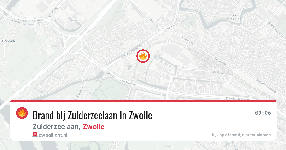 Brand bij Zuiderzeelaan in Zwolle — 30 mrt 2026