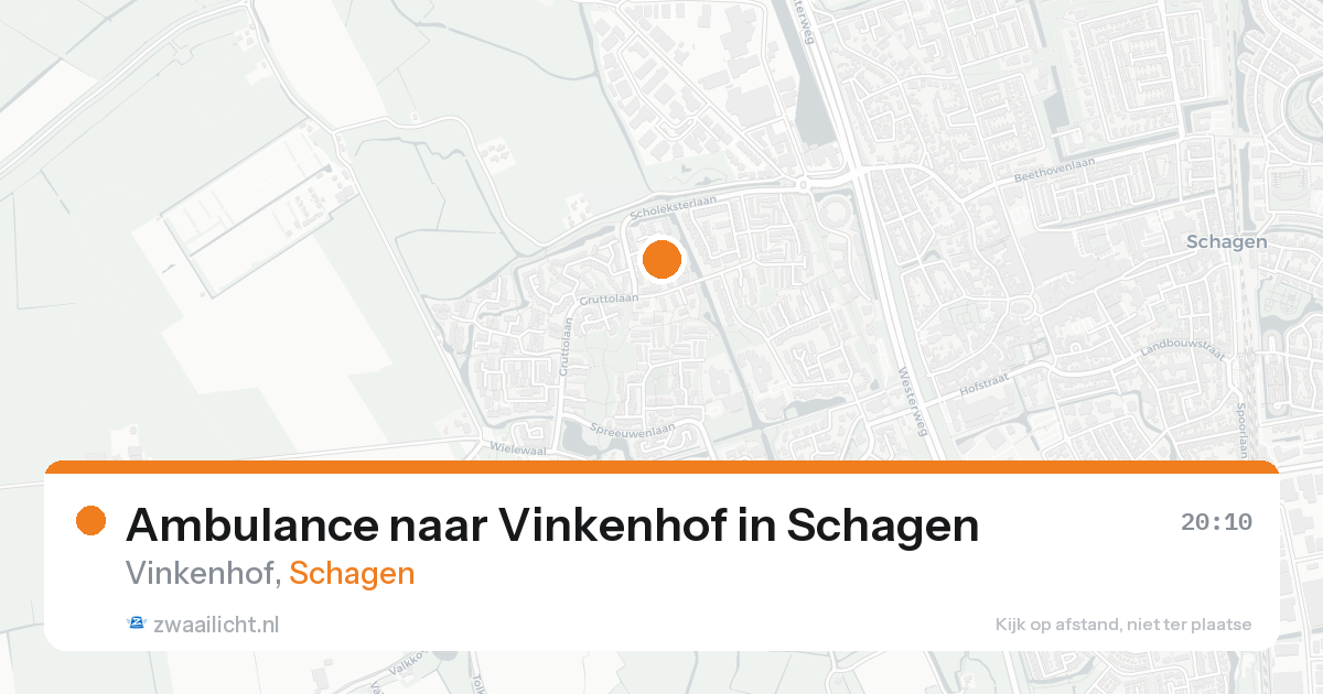 Ambulance naar Vinkenhof in Schagen — 24 aug 2026