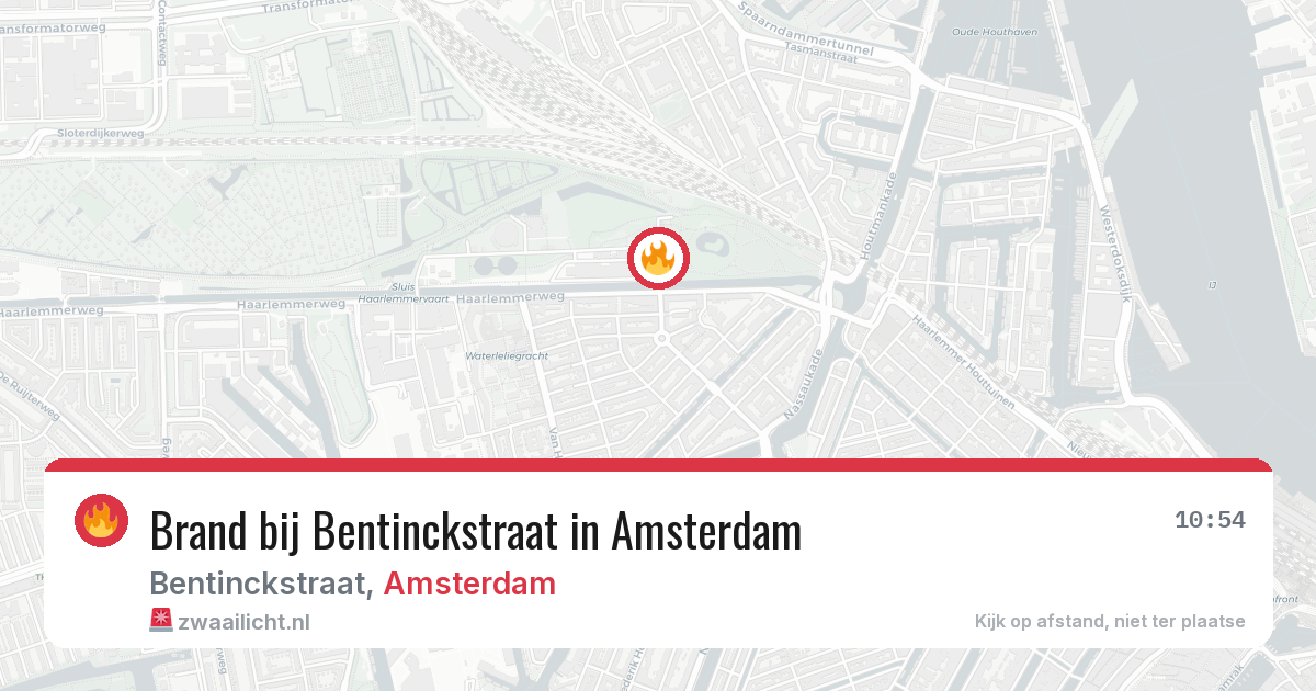 Brand bij Bentinckstraat in Amsterdam — 25 jun 2026