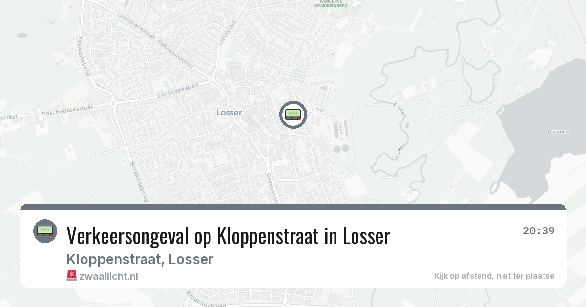 Verkeersongeval op Kloppenstraat in Losser — 2 jun 2026