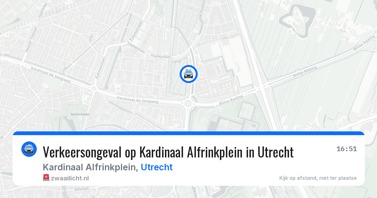 Verkeersongeval op Kardinaal Alfrinkplein in Utrecht — 20 mei 2026
