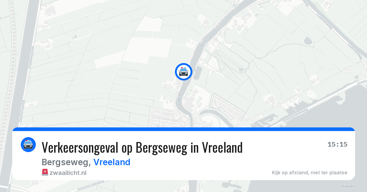 Verkeersongeval op Bergseweg in Vreeland — 21 jul 2026
