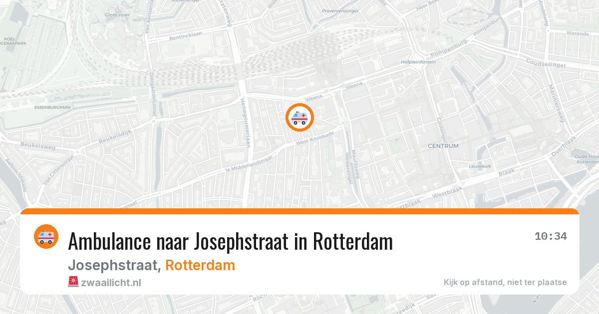 Ambulance naar Josephstraat in Rotterdam — 7 jun 2026