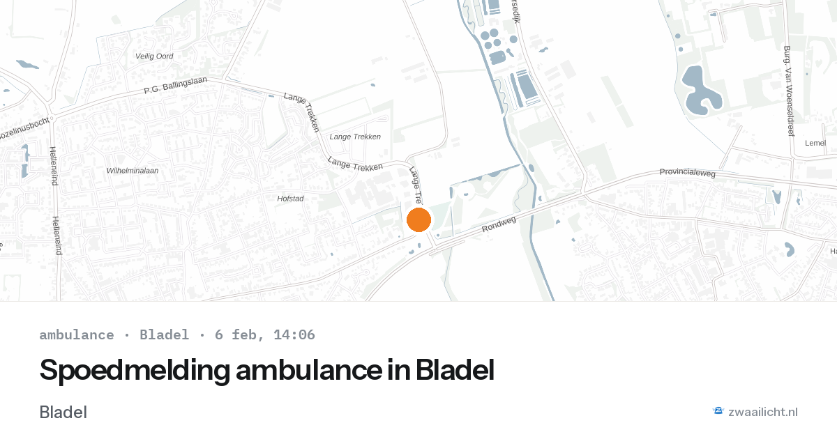 Spoedmelding ambulance in Bladel — 6 feb 2026