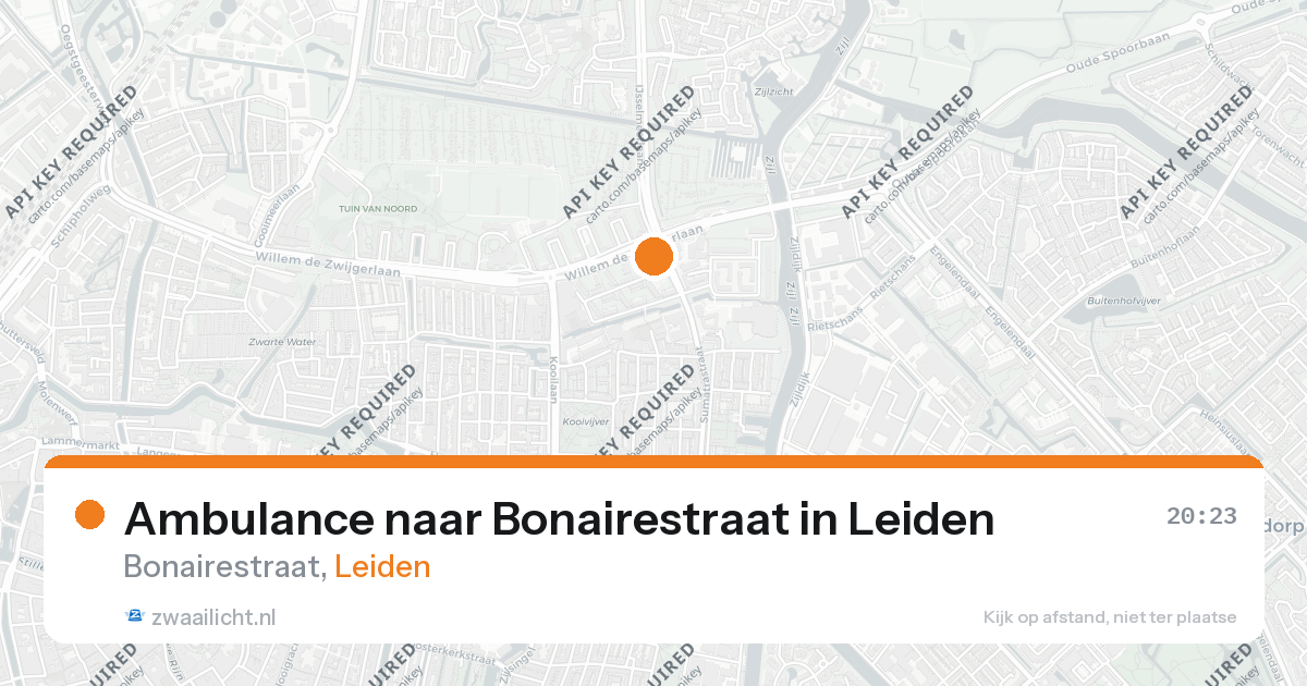 Ambulance naar Bonairestraat in Leiden — 21 feb 2026