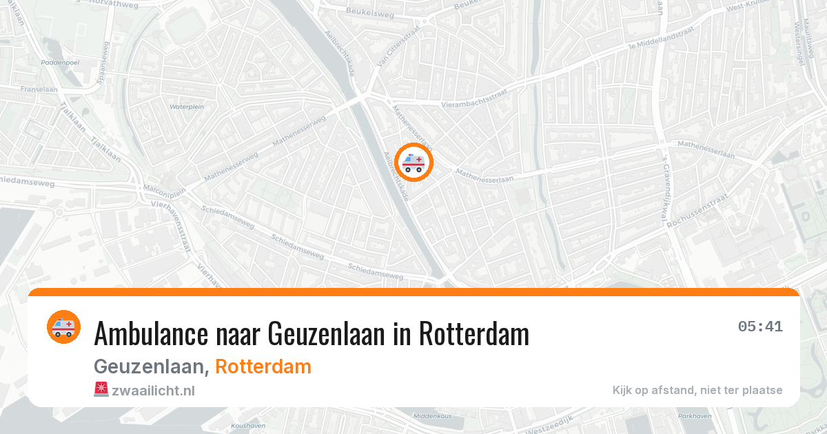 Ambulance naar Geuzenlaan in Rotterdam — 24 jul 2026