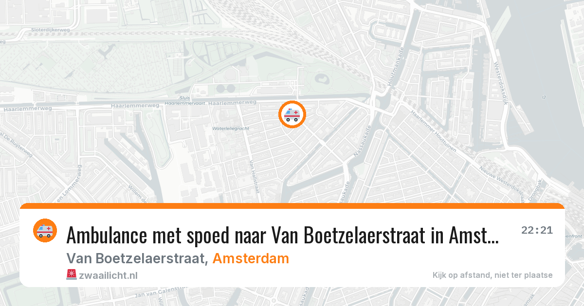 Ambulance met spoed naar Van Boetzelaerstraat in Amsterdam — 30 jun 2026