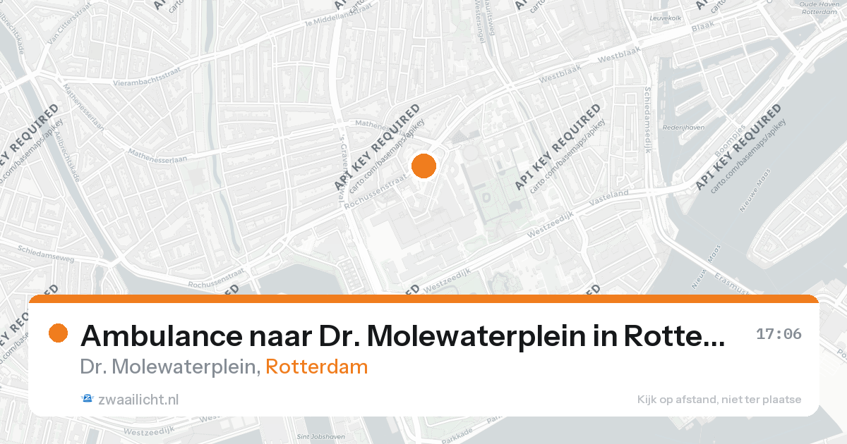Ambulance naar Dr. Molewaterplein in Rotterdam — 26 aug 2026