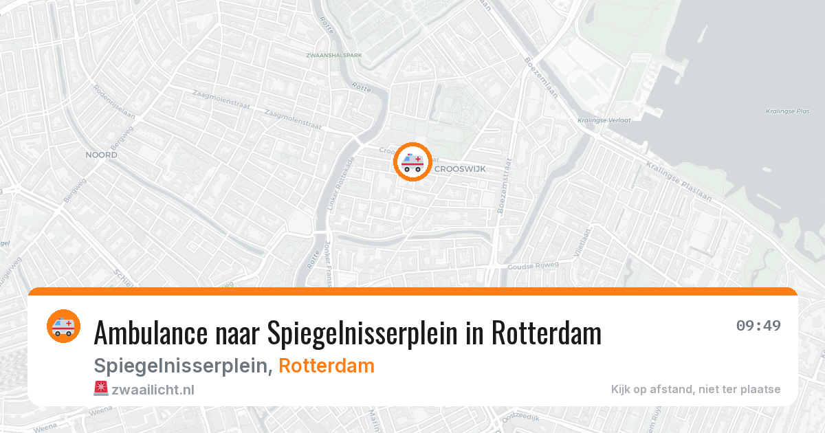 Ambulance naar Spiegelnisserplein in Rotterdam — 21 jun 2026