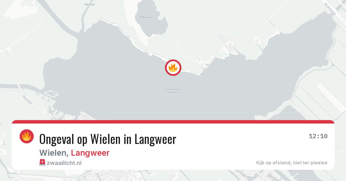 Ongeval op Wielen in Langweer — 23 jul 2026