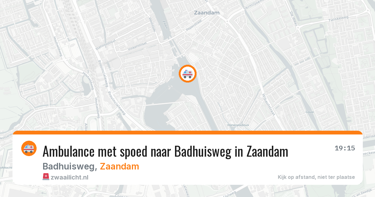 Ambulance met spoed naar Badhuisweg in Zaandam — 17 feb 2026