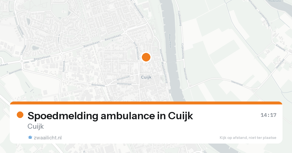 Spoedmelding ambulance in Cuijk — 7 feb 2026
