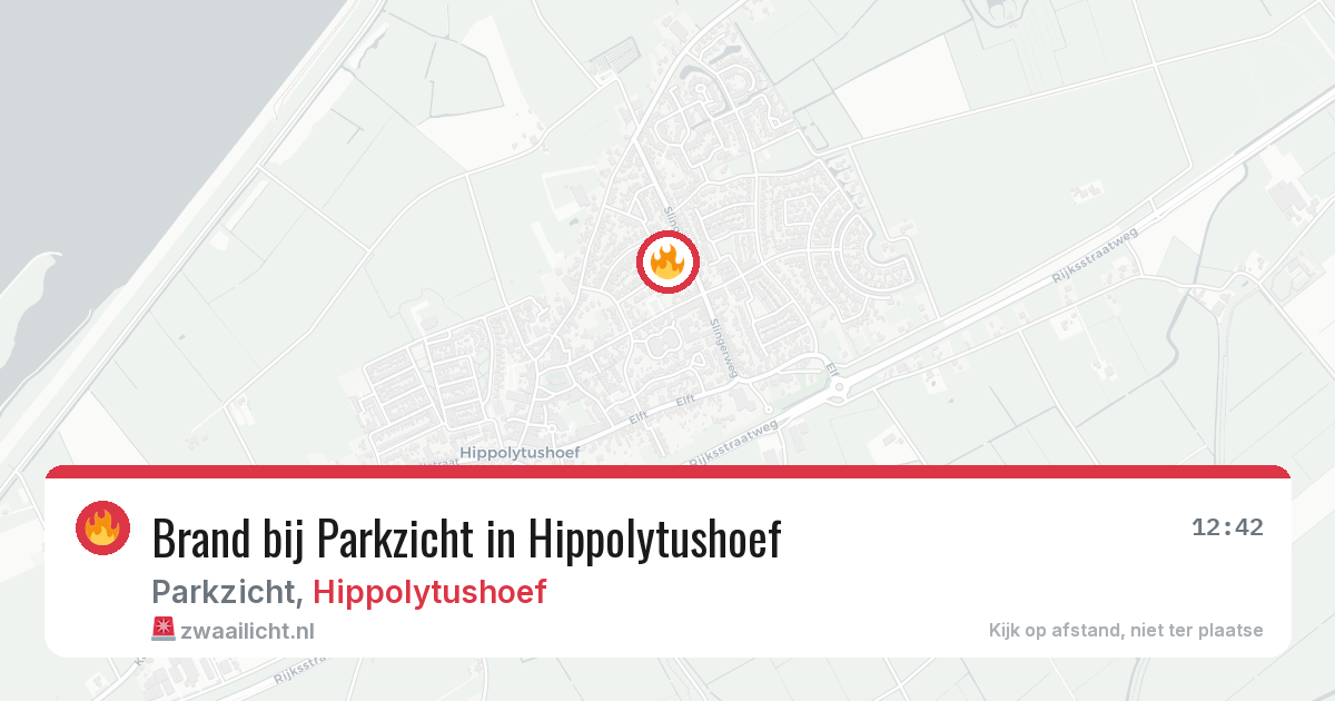 Brand bij Parkzicht in Hippolytushoef — 26 mei 2026