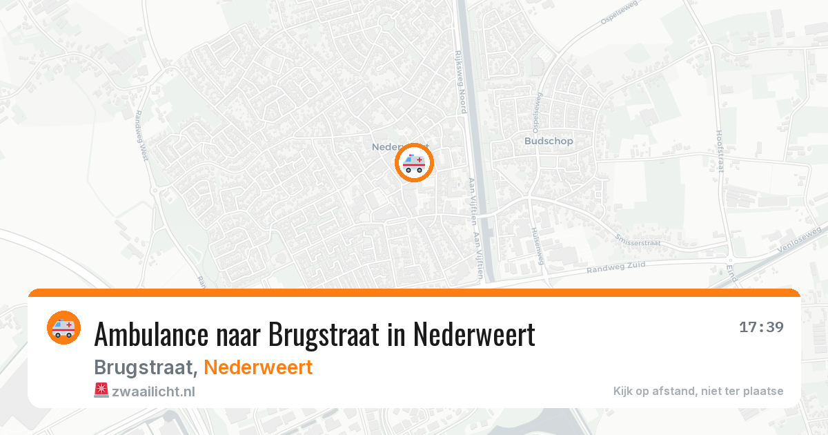 Ambulance naar Brugstraat in Nederweert — 10 jun 2026