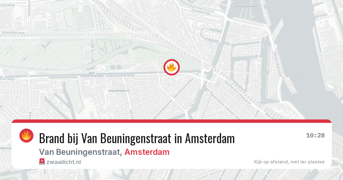 Brand bij Van Beuningenstraat in Amsterdam — 29 jun 2026