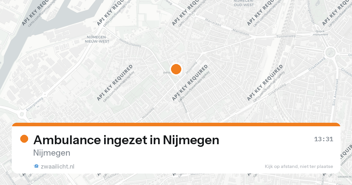 Ambulance ingezet in Nijmegen — 26 aug 2026