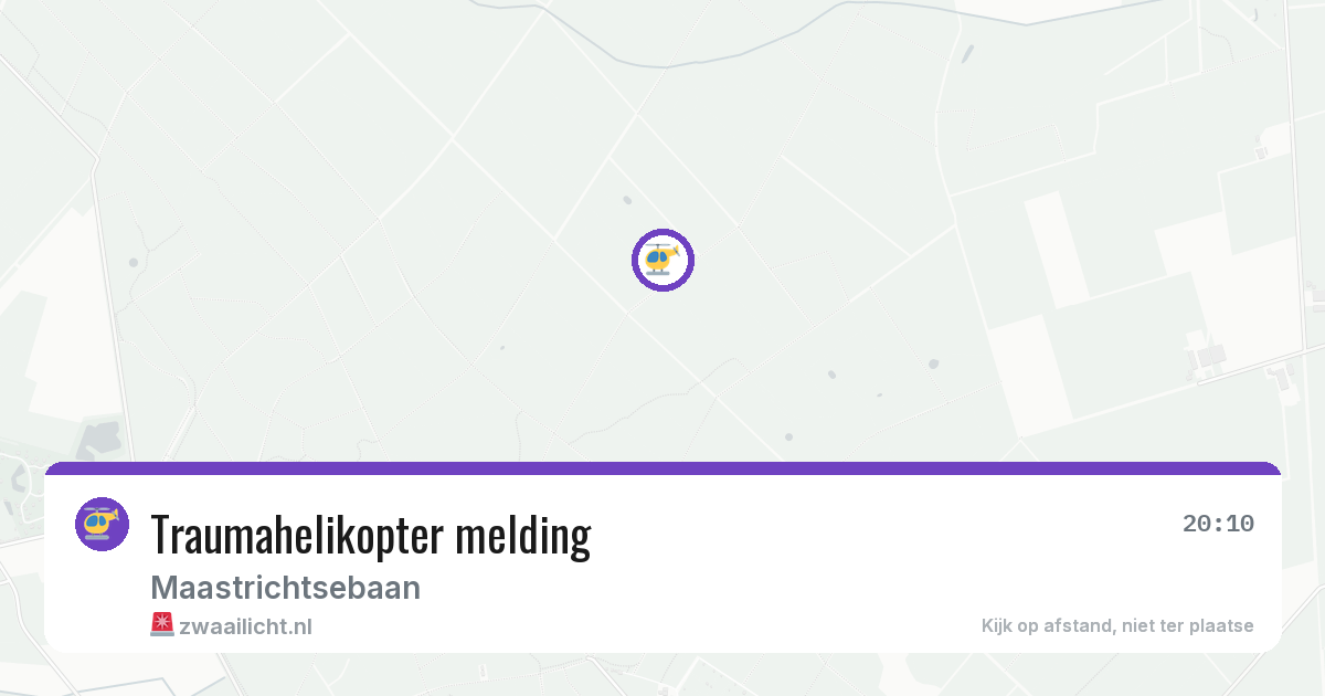 Traumahelikopter melding — 22 jun 2026