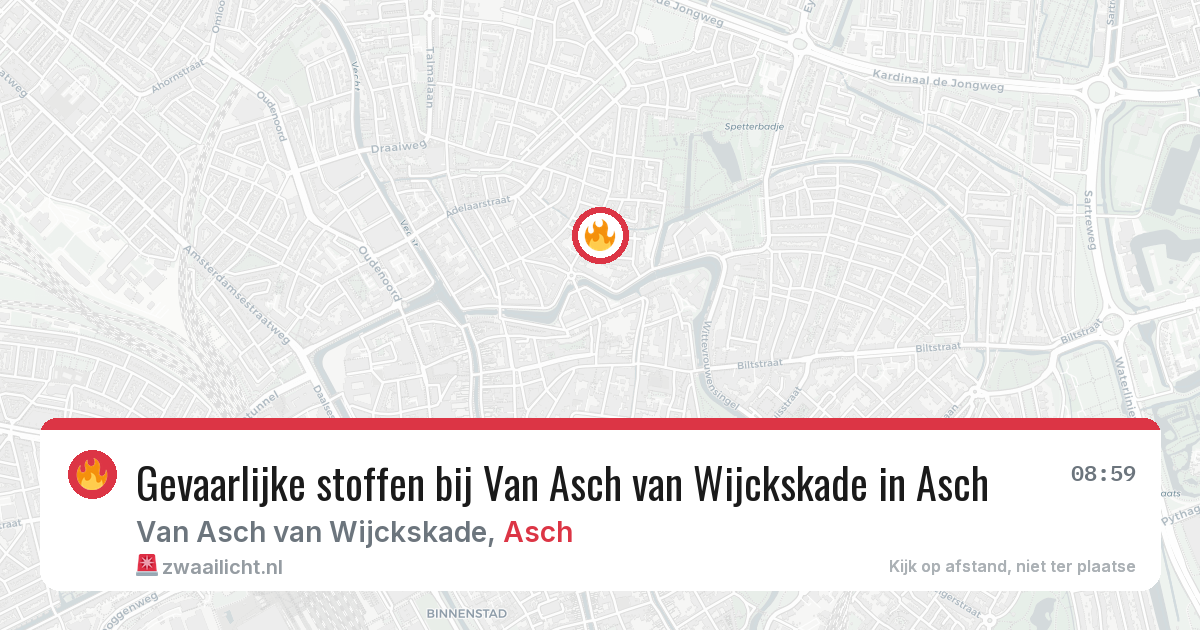 Gevaarlijke stoffen bij Van Asch van Wijckskade in Asch — 18 mrt 2026