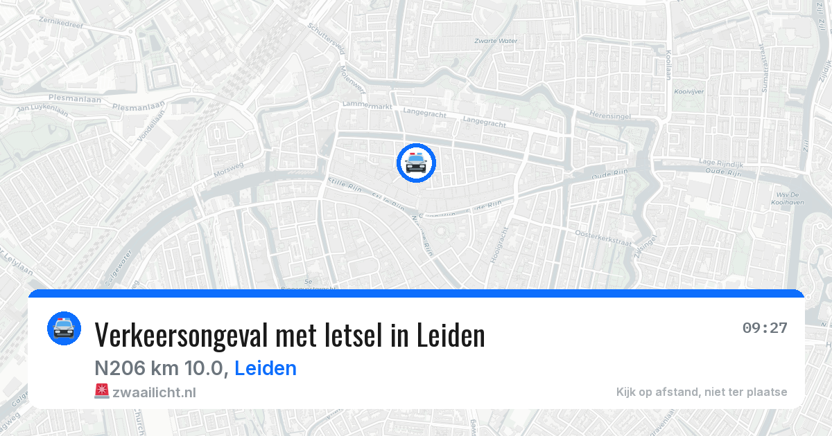 Verkeersongeval met letsel in Leiden — 10 jun 2026
