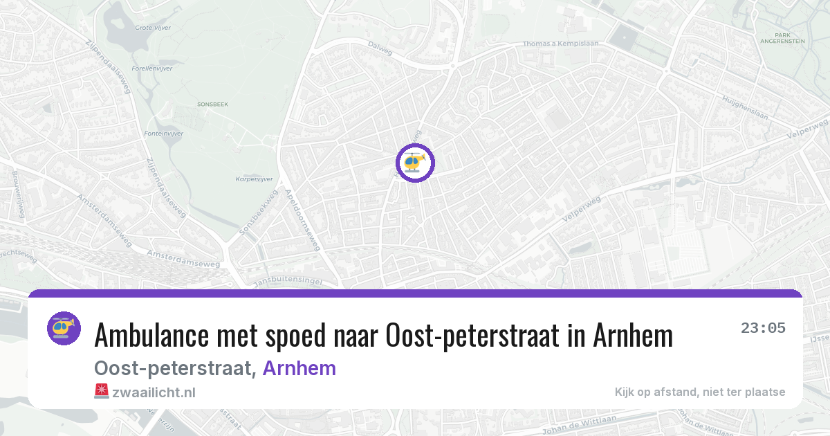 Ambulance met spoed naar Oost-peterstraat in Arnhem — 14 feb 2026