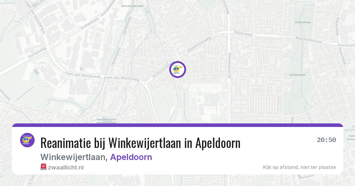Reanimatie bij Winkewijertlaan in Apeldoorn — 13 jun 2026