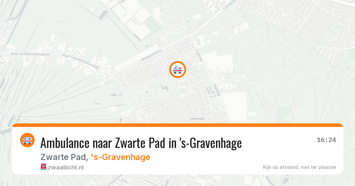 Ambulance naar Zwarte Pad in 's-Gravenhage — 20 mrt 2026
