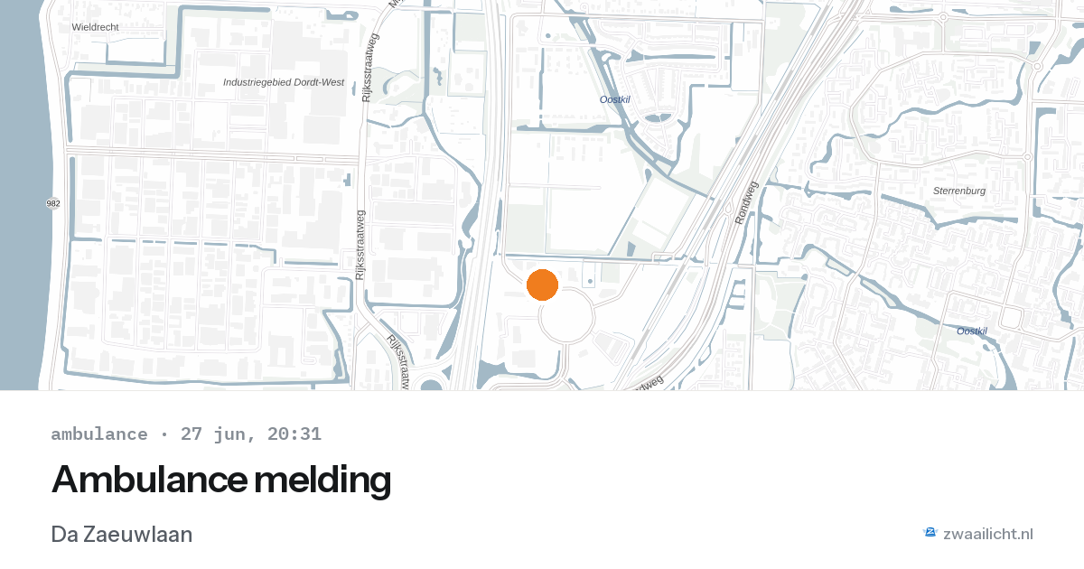 Ambulance melding — 27 jun 2026