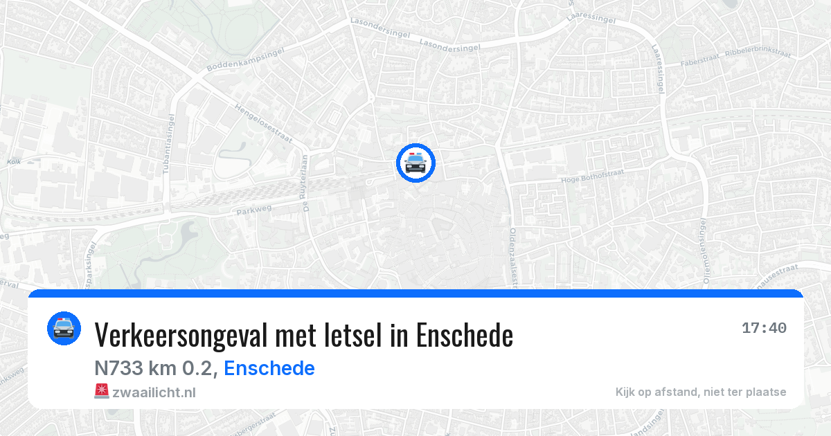 Verkeersongeval met letsel in Enschede — 21 mei 2026