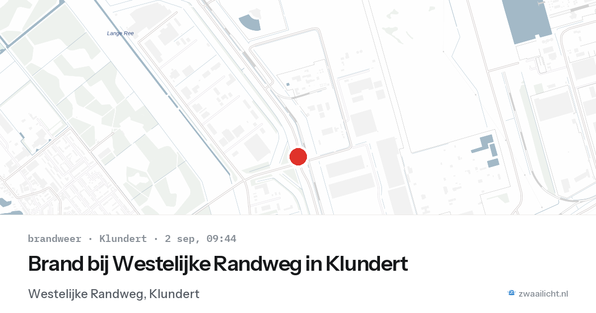 Brand bij Westelijke Randweg in Klundert — 2 sep 2026