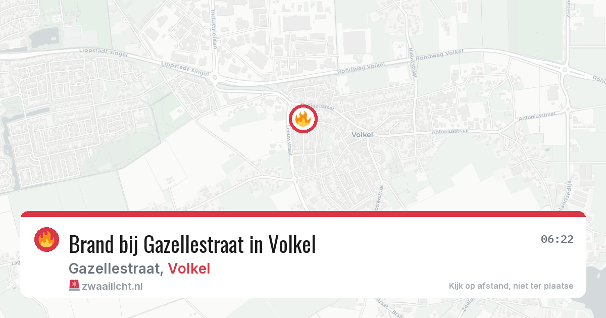Brand bij Gazellestraat in Volkel — 29 jun 2026