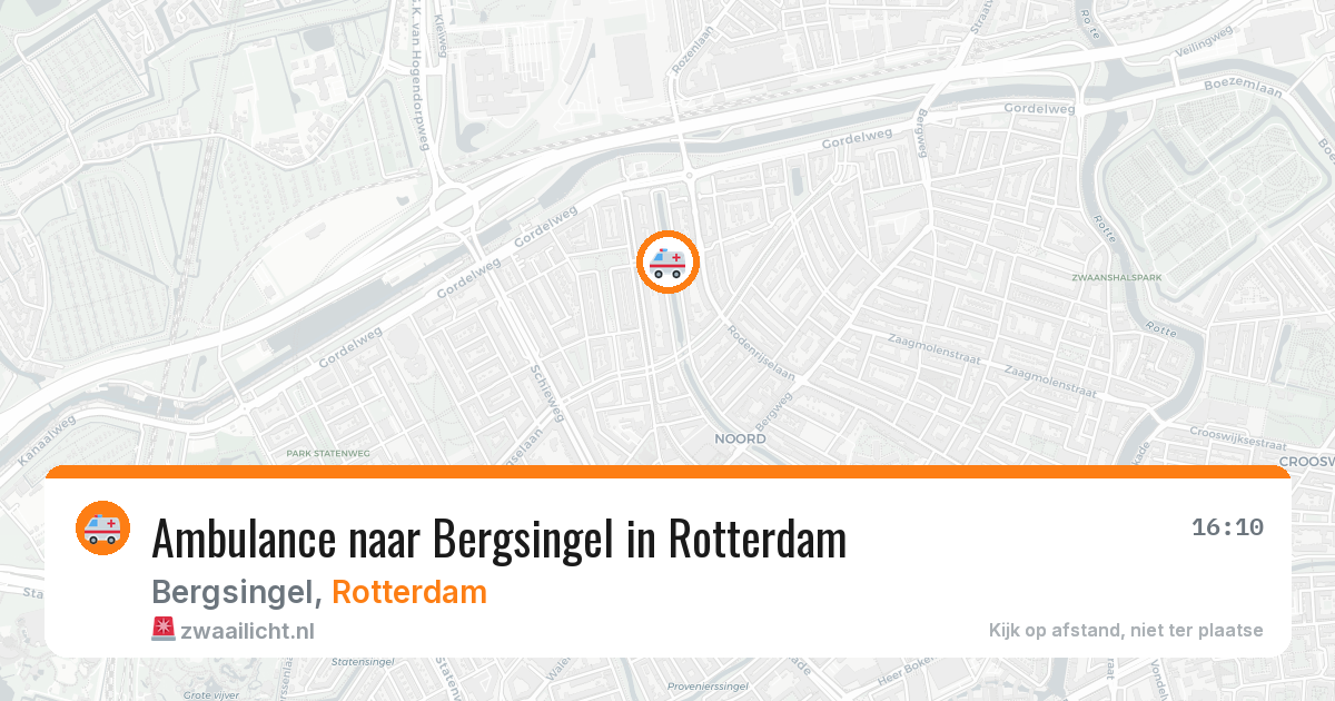 Ambulance naar Bergsingel in Rotterdam — 24 mei 2026