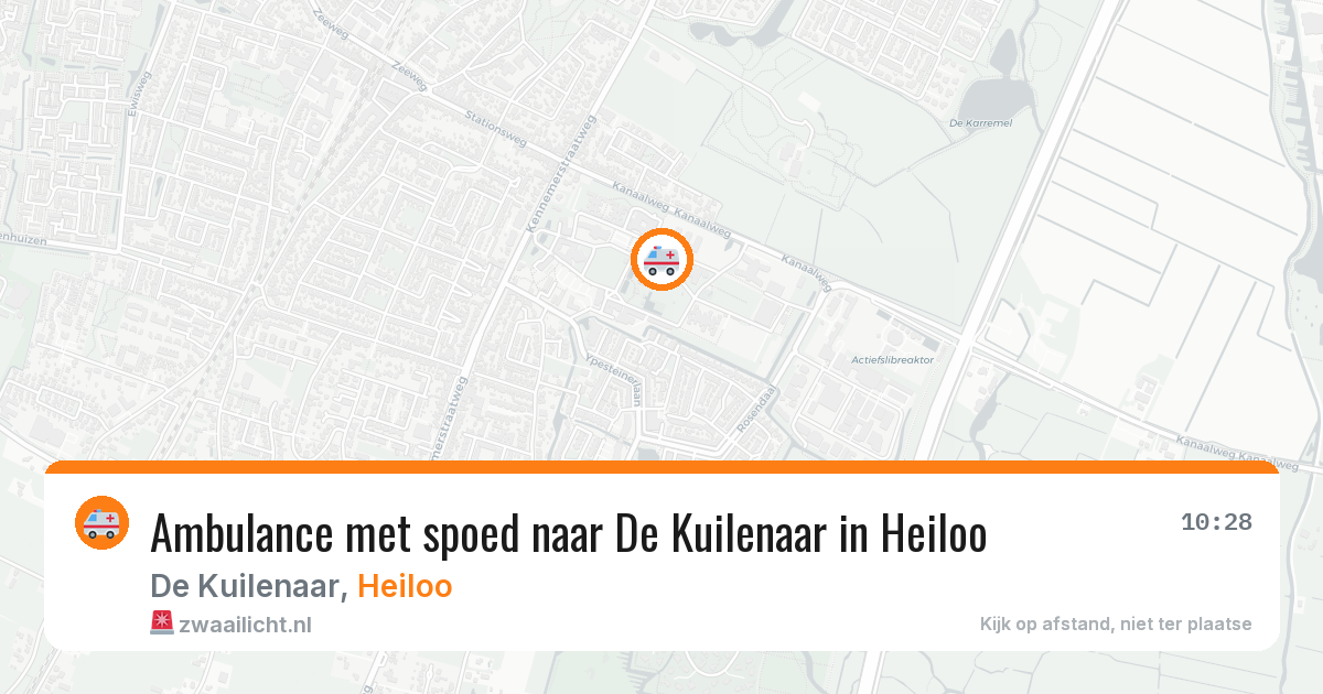 Ambulance met spoed naar De Kuilenaar in Heiloo — 18 mei 2026